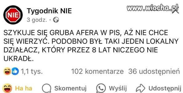 Afera w PiS