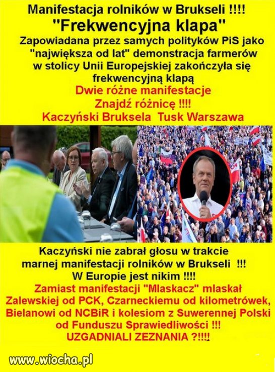 Dwie różne manifestacje. Znajdź różnicę !!!