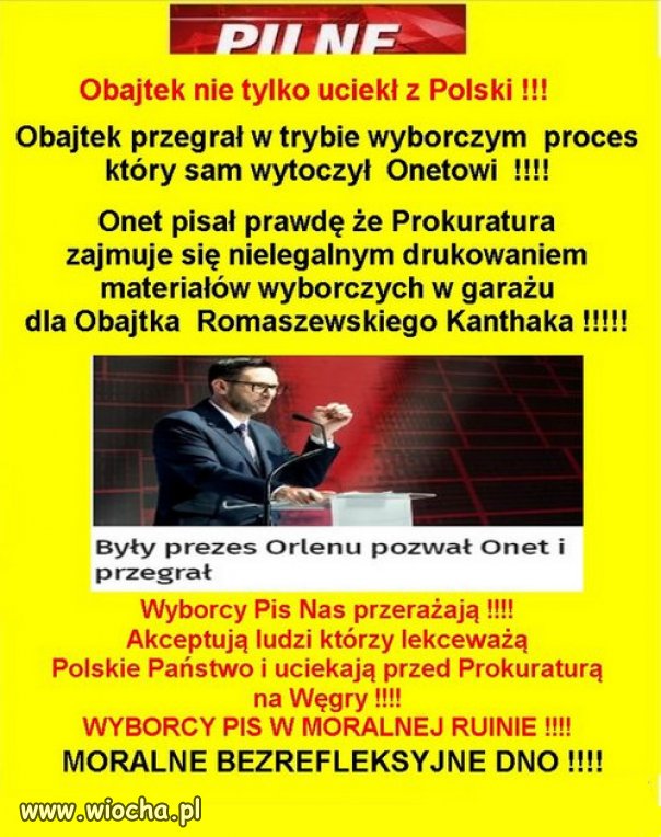 Kaczyński: "Będziemy rządzić Polską, jak Obajtek Pcimiem"