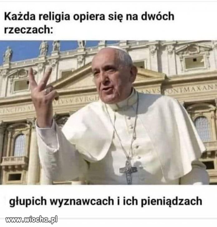 Religia powstała, gdy pierwszy oszust spotkał pierwszego głupca