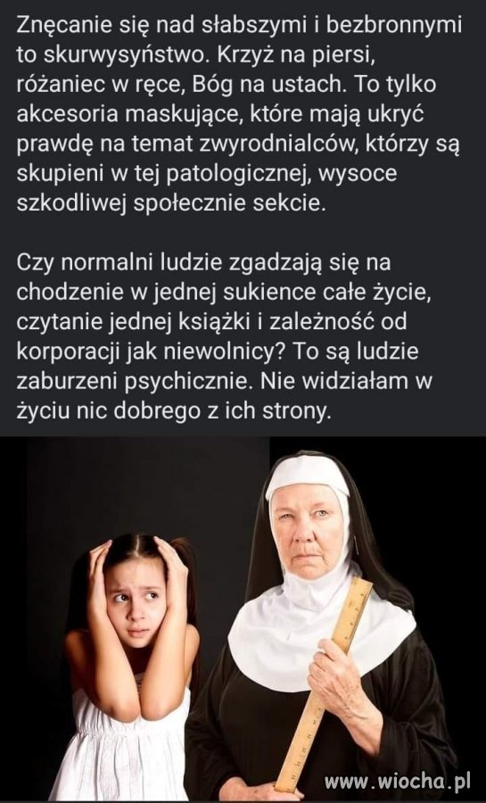 Odsunąć kościół katolicki od wychowywania dzieci 