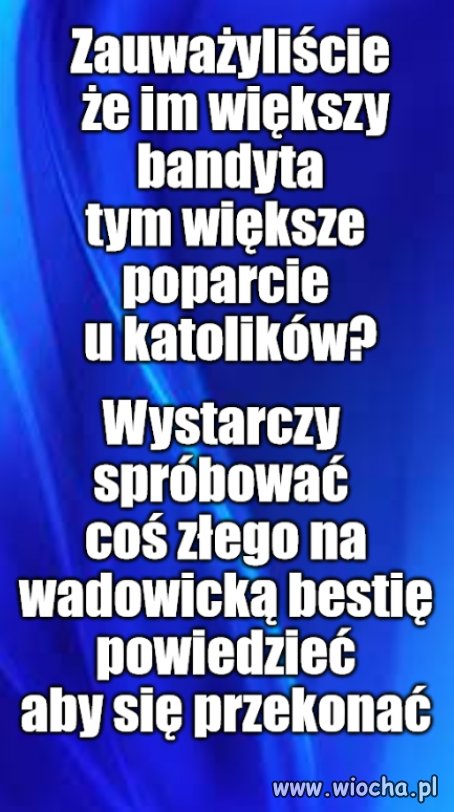 Kaprawym okiem ateisty patrząc ...
