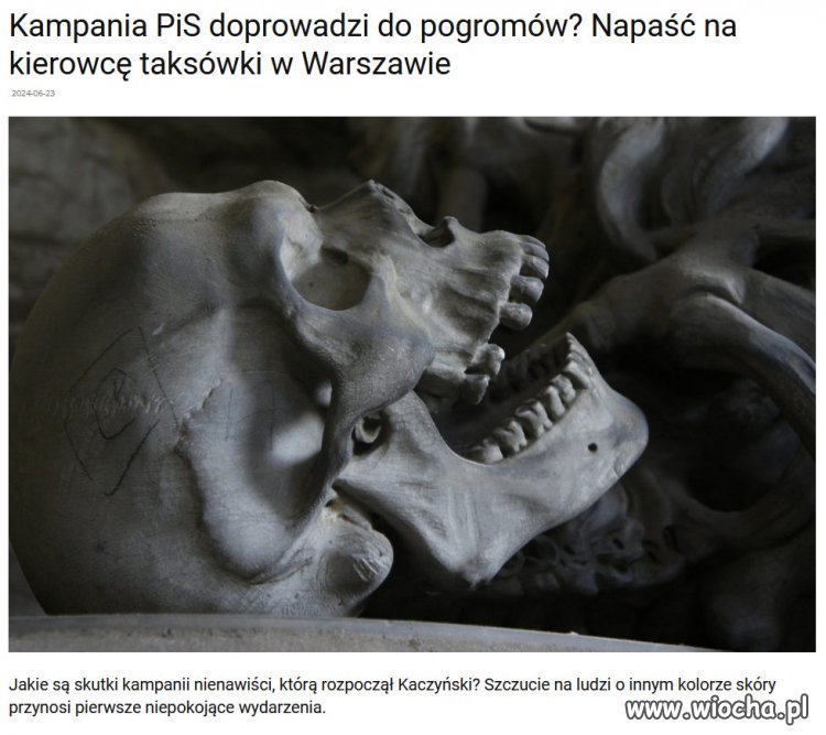 Knucie i szczucie propagandy PiSu, przynosi rezultat...