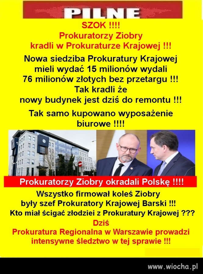 W kraju Prawa i Sprawiedliwości kradli nawet ...