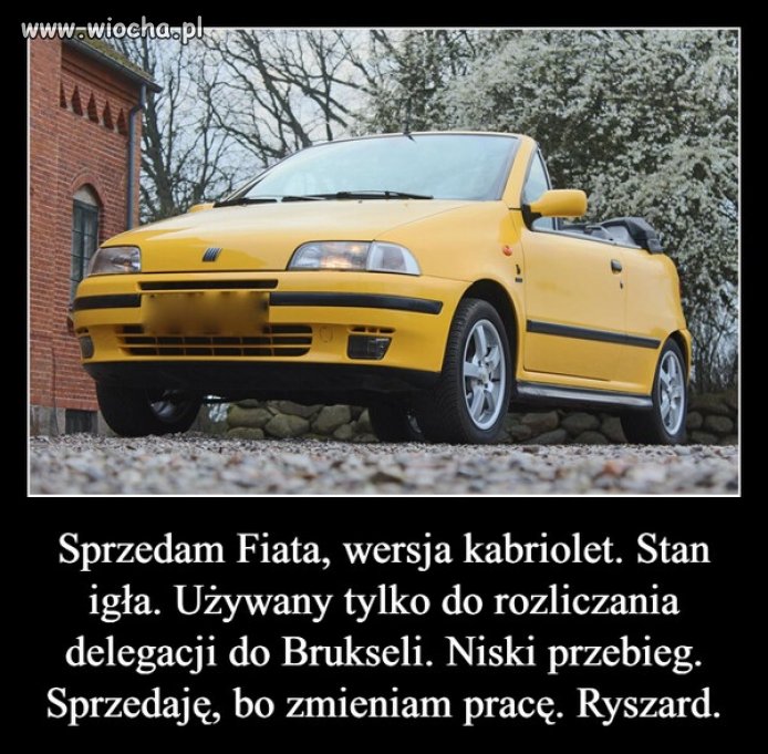 Dziś pojawiło się takie ogłoszenie na olx ...
