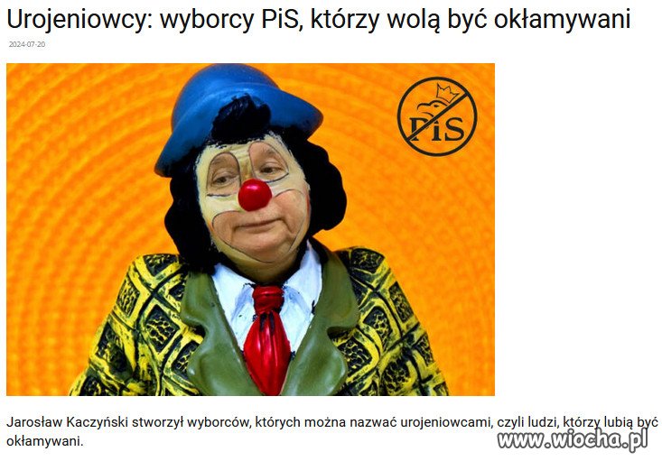 PiS stworzyl sekte "wiernych", razem z sekta kosciola!