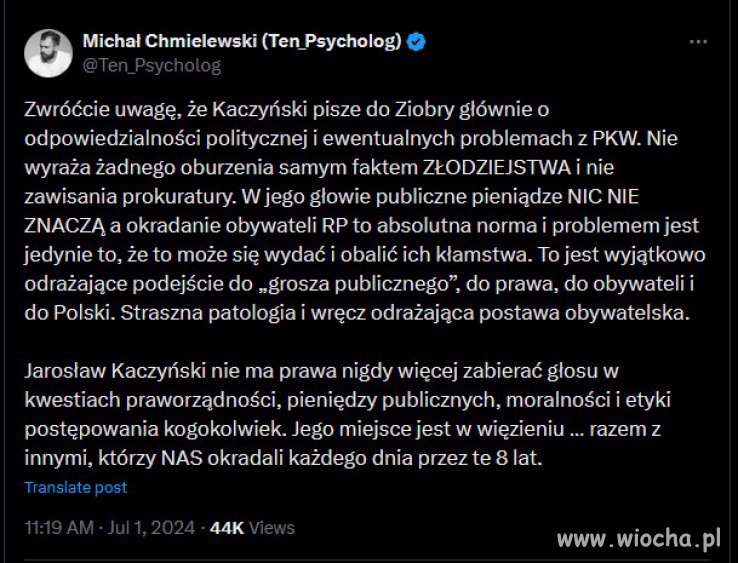 Ukryte znaczenie listu Kaczyńskiego do Ziobry