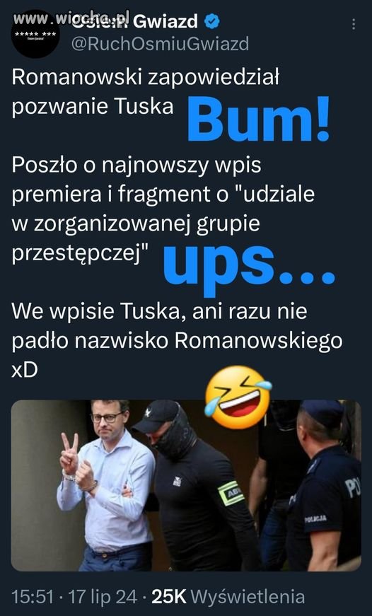 Co z tego, że wyszedł na wolność...