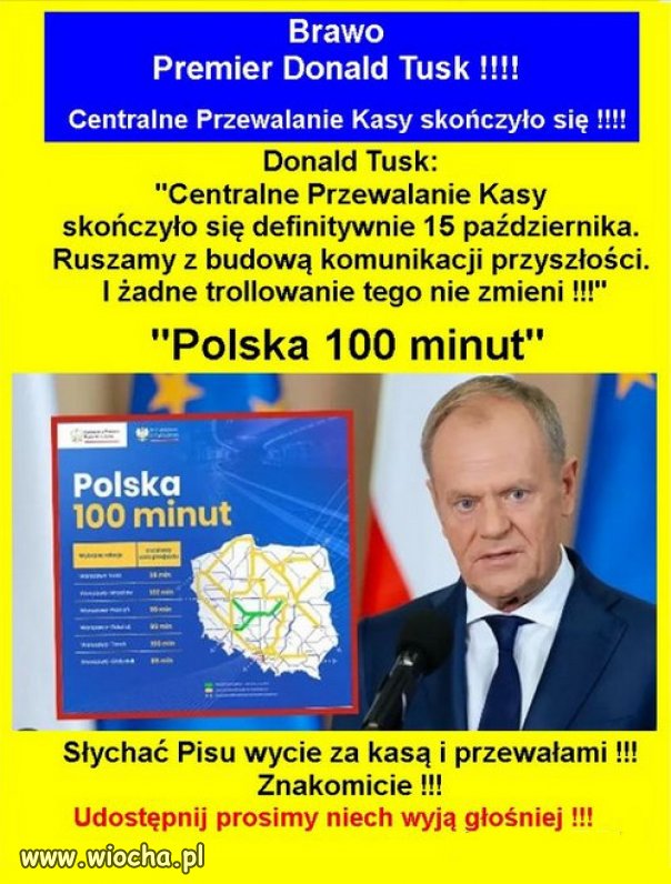 CPK - Centralne Przewalanie Kasy  skończyło się definitywnie