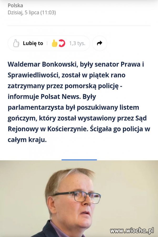 Przestępca zatrzymany.