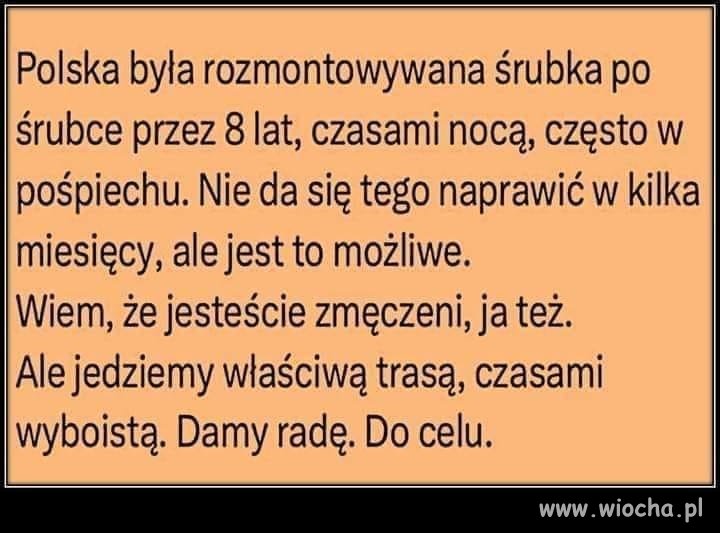Apel do tych wszystkich niecierpliwych, którzy by 