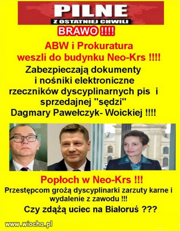 Policja i Prokuratura weszli do siedziby Neo-Krs !!!
