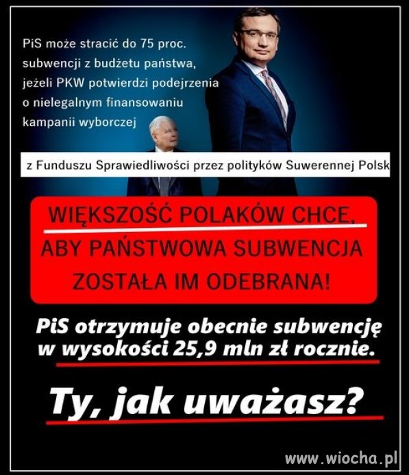 Dlaczego tylko 75%? Powinni dostać Zero subwencji
