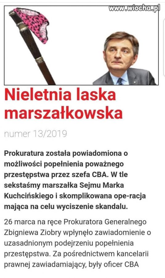 Ten to stukał laską nie tylko w podłogę ...