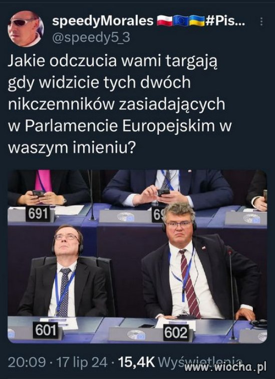 Hołota kryminalistów, reprezentuje Polskę w PE...
