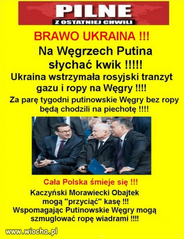 Przyjaciele Putina zostana bez rosyjskiej ropy...