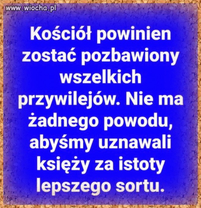 Jak najbardziej jestem za