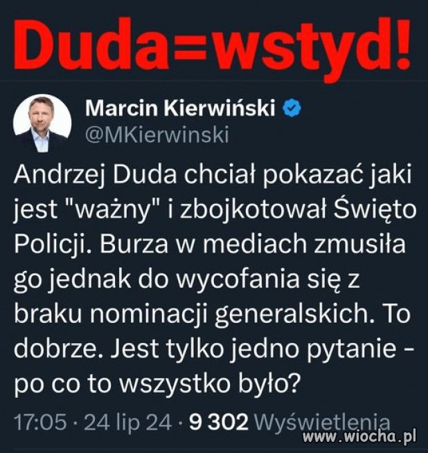 Pajac się obraził