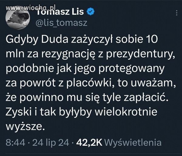 Ja bym mu nic nie dał