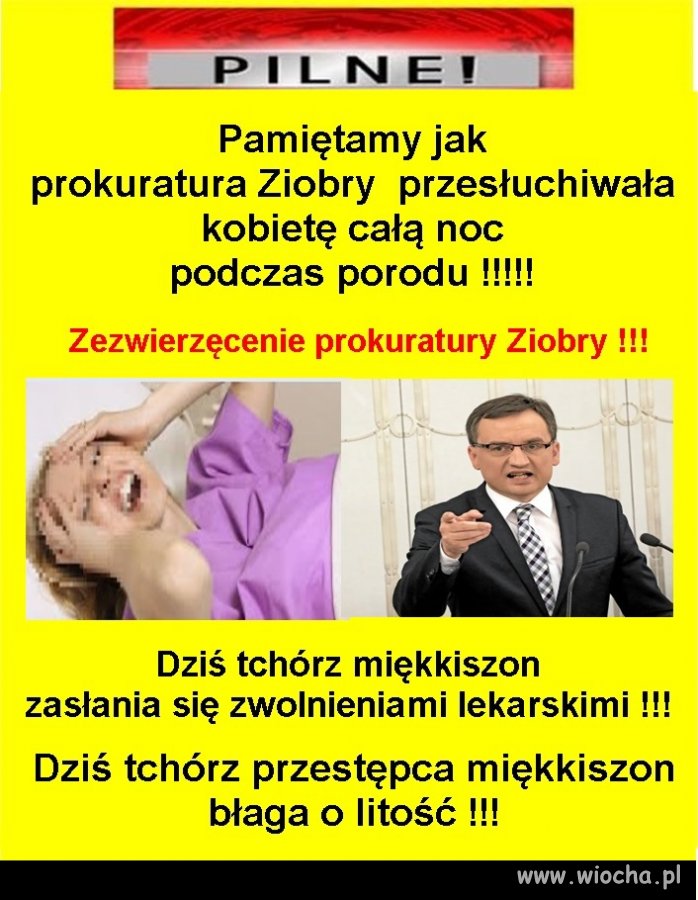 Ziobro litości dla tego zwyrodnialca ...