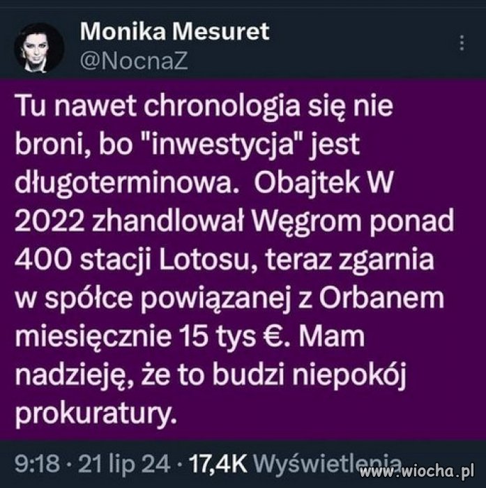 Obajtek to misterium PiSu, po technikum rolniczym!