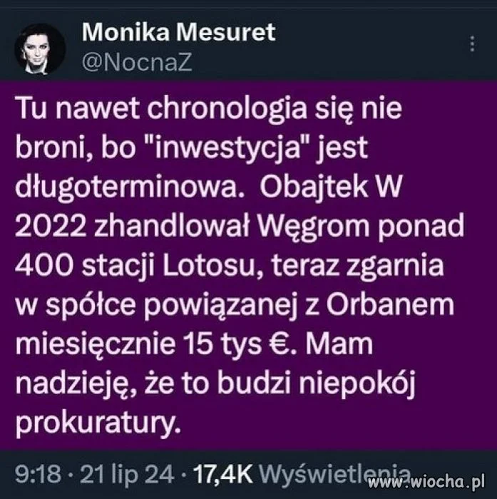 Obajtek to misterium PiSu, po technikum rolniczym!