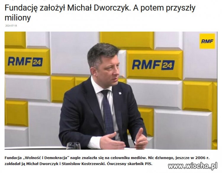 Finansowy rozkwit fundacji przypadł na lata rządów PiS.