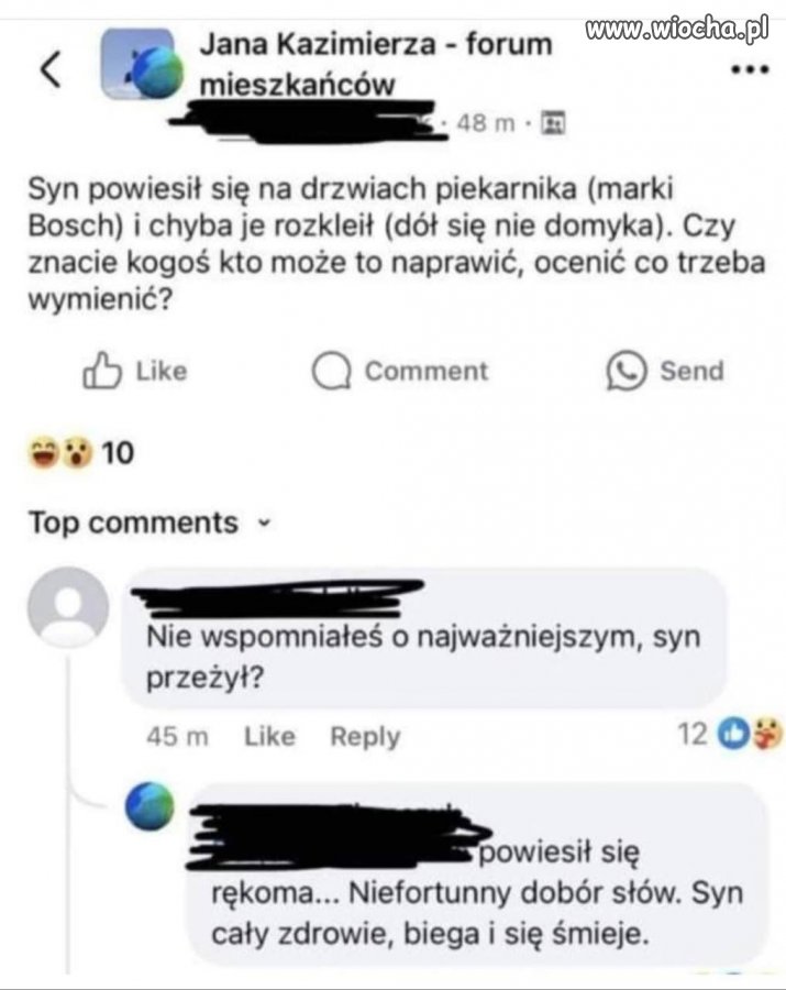 Syn się powiesił 