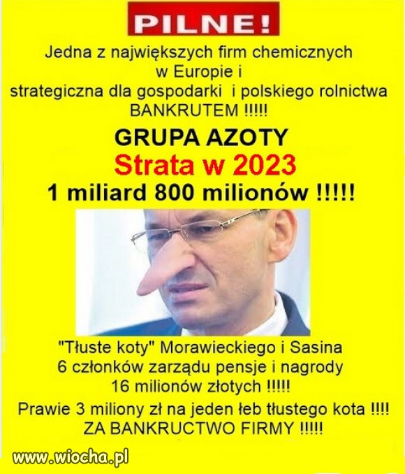 Kolejny "SUKCES" zlodziei Mafii Kaczynskiego...