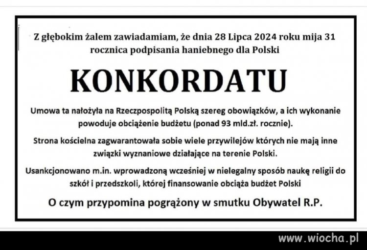 Z przykrością przypominam ...