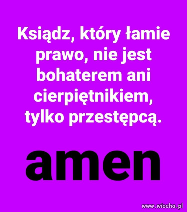 Obywatel kraju musi respektować obowiązujące prawo