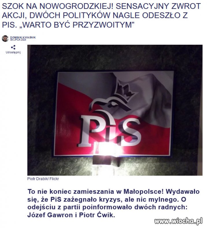 "Uczciwe" szczury uciekają z tonącego PiSu!