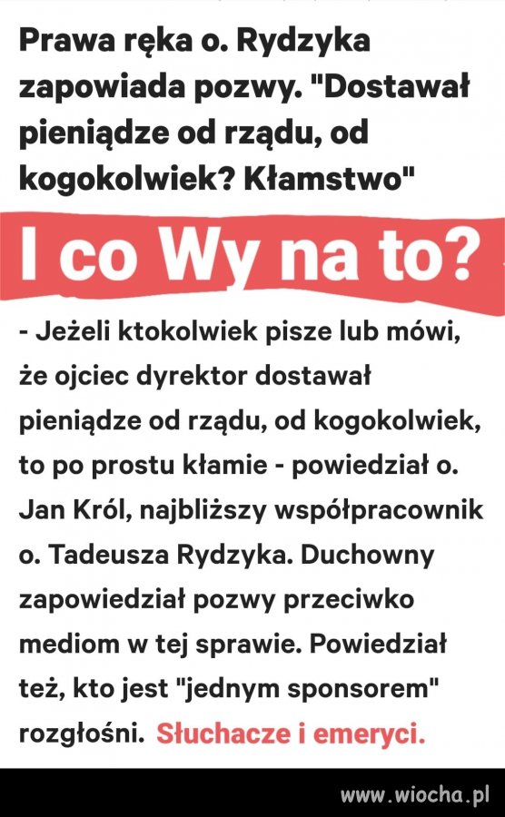 Media skarżycie? To może od razu wręczcie pozwy