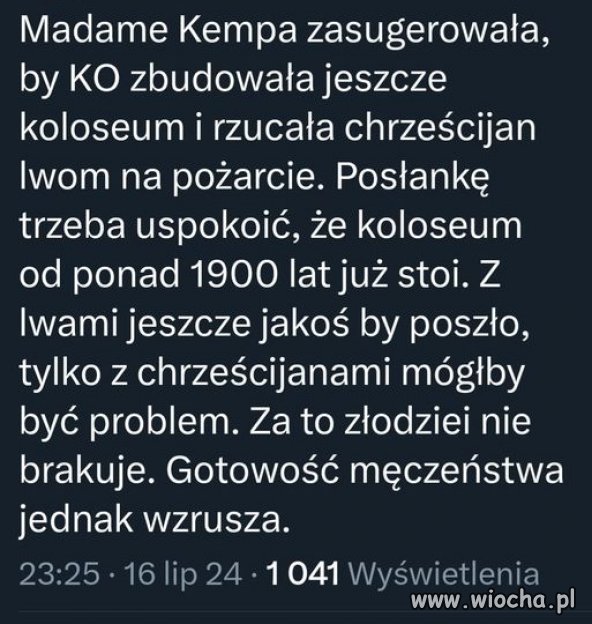 Głupia ta Kempa jak kilo gwoździ
