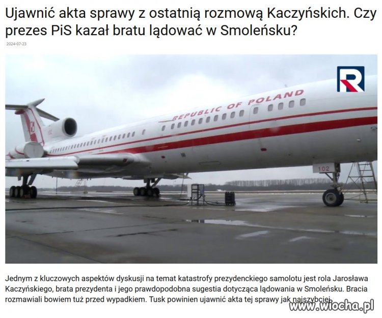 Rząd Tuska powinien to wszystko ujawnić. 