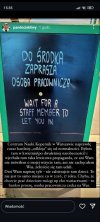 Do środka zaprasza niebinarnex osobopostać pracownicza.