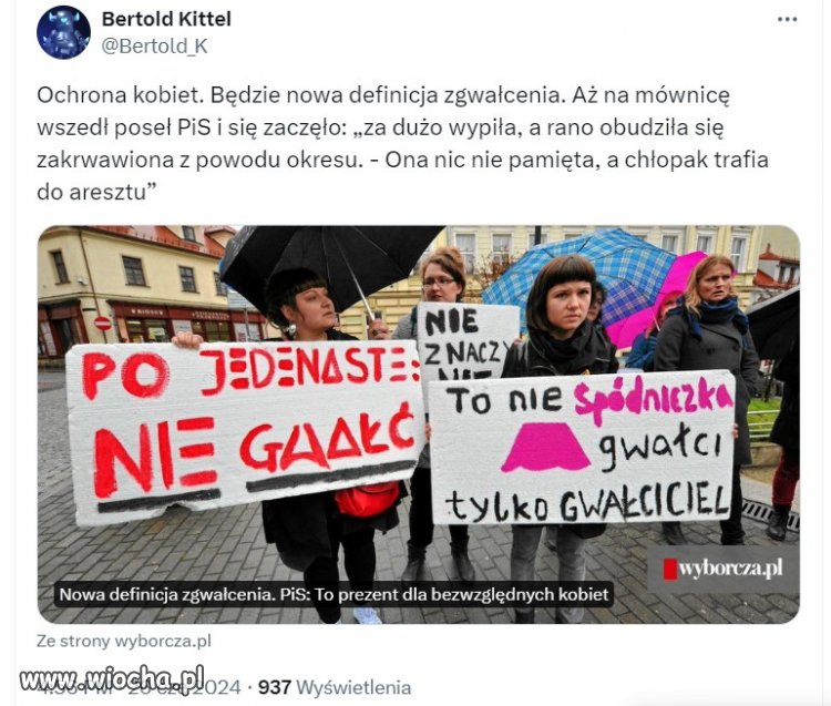 PiS - obrońcy gwałcicieli. 