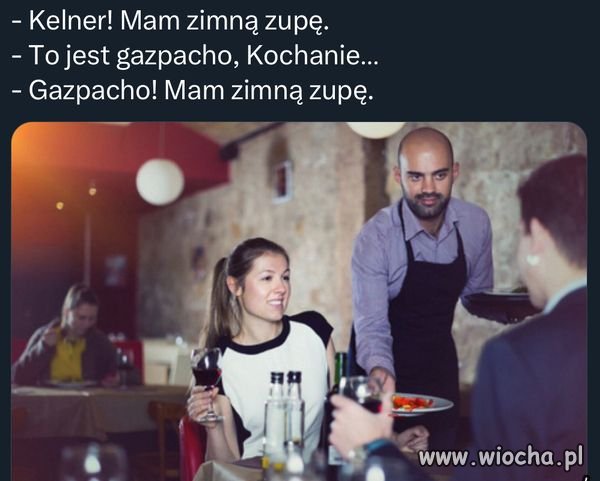 Gdy zaprosisz Karynę do restauracji.