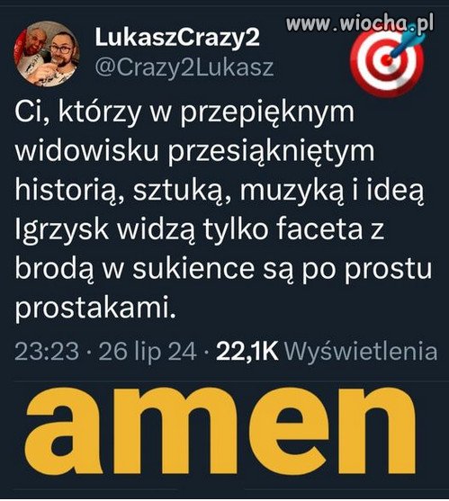 Otwarcie Igrzysk w Paryżu było cudowne...