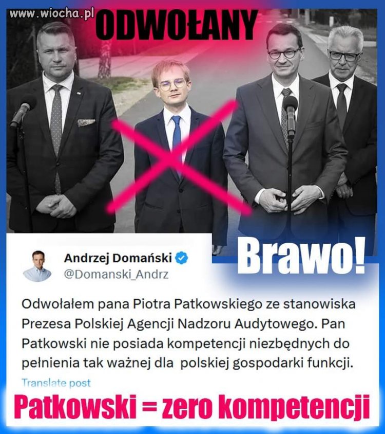 Kolejny pachołek mniej