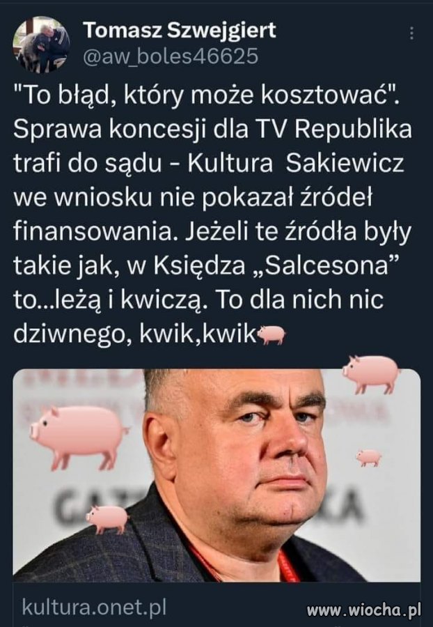 Trzeba zamknąć to pisowskie szambo ...