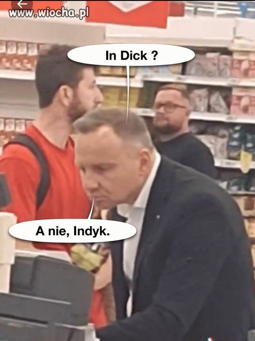 Anżej na zakupach