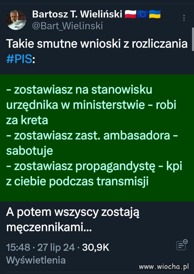 Dokładnie tak to wygląda. Uczmy się na błędach ...