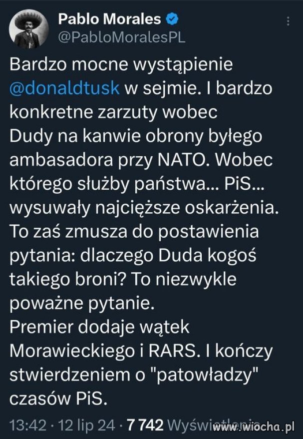 Duda broni bo musi. Mają na niego dobre haki ...