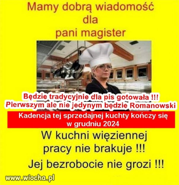 Będzie miała, gdzie pierogi lepić i w kotłach mieszać pomidorową..