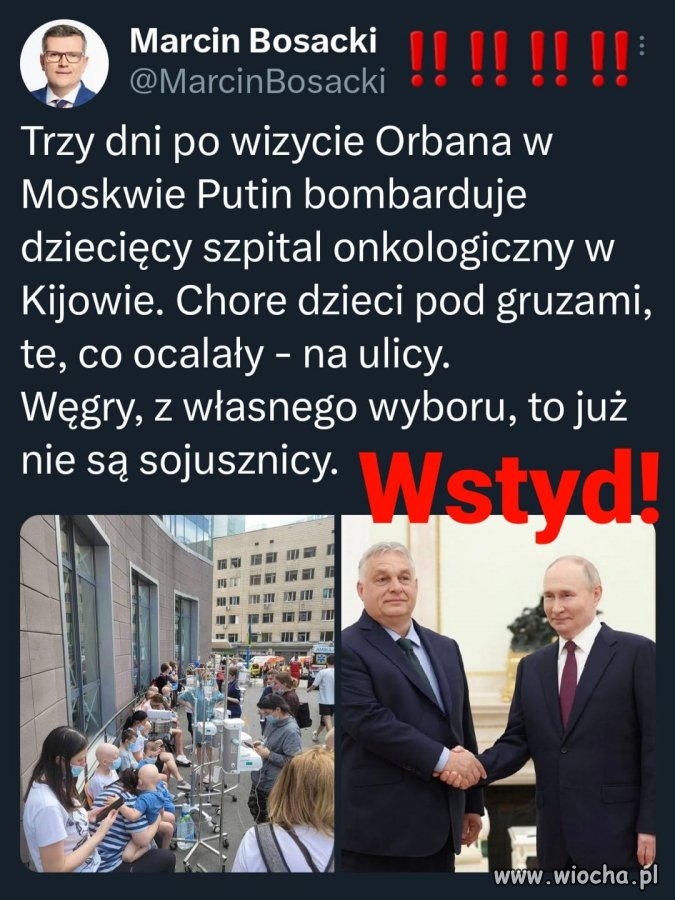 Putinowiec Orban pojechał do Rosji negocjować pokój. 