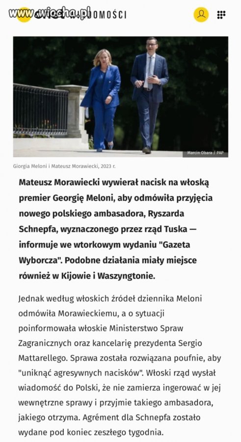 Kolejny "sukces" Pinokia