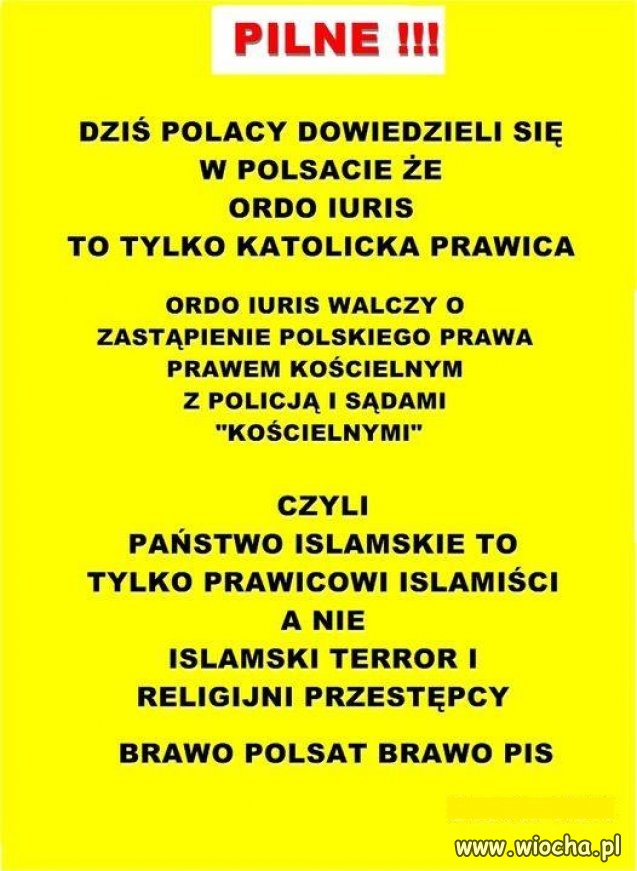 Ordo iuris jak Państwo Islamskie ...