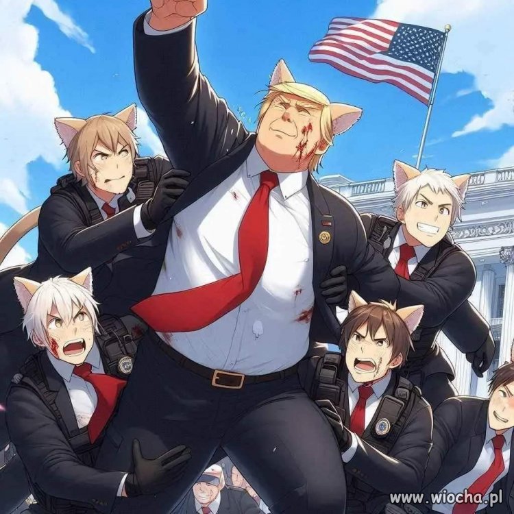 Ciężka praca ochroniaży Trumpa