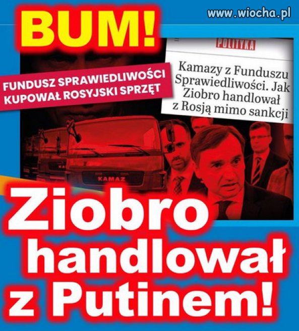 Oprócz głosów szajka Ziobry kupowała sprzęt w putinowskiej Rosji.
